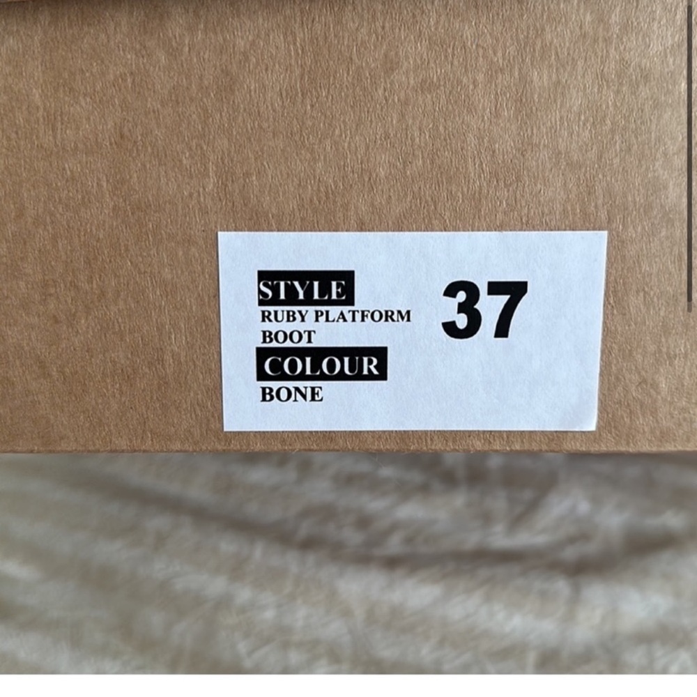 Free People Women's Cream Block Heel Boots - Picture 3 of 6